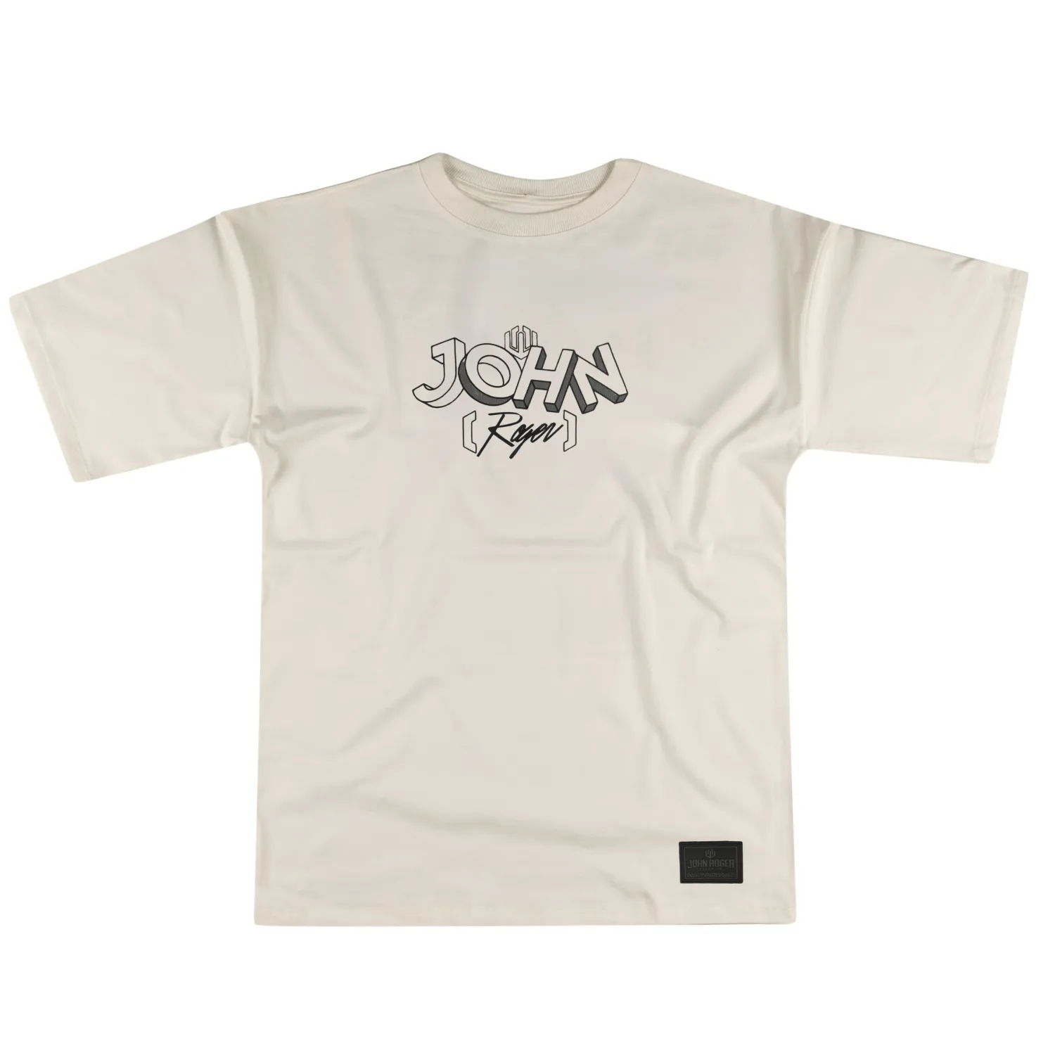 CAMISETA MALHÃO OVERSIZED STREET ART JOHN ROGER - OFF WHITE