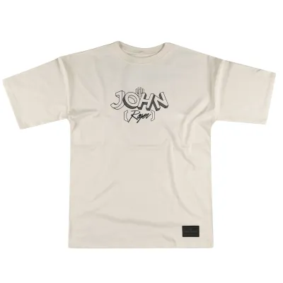 CAMISETA MALHÃO OVERSIZED STREET ART JOHN ROGER - OFF WHITE