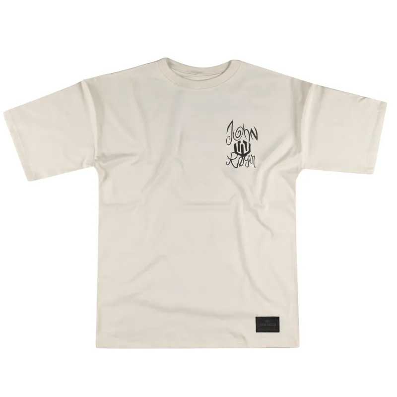 CAMISETA MALHÃO OVERSIZED MY PLACE JOHN ROGER - OFF WHITE