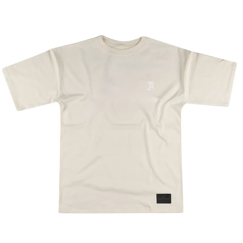 CAMISETA MALHÃO OVERSIZED LOGO JOHN ROGER - OFF WHITE