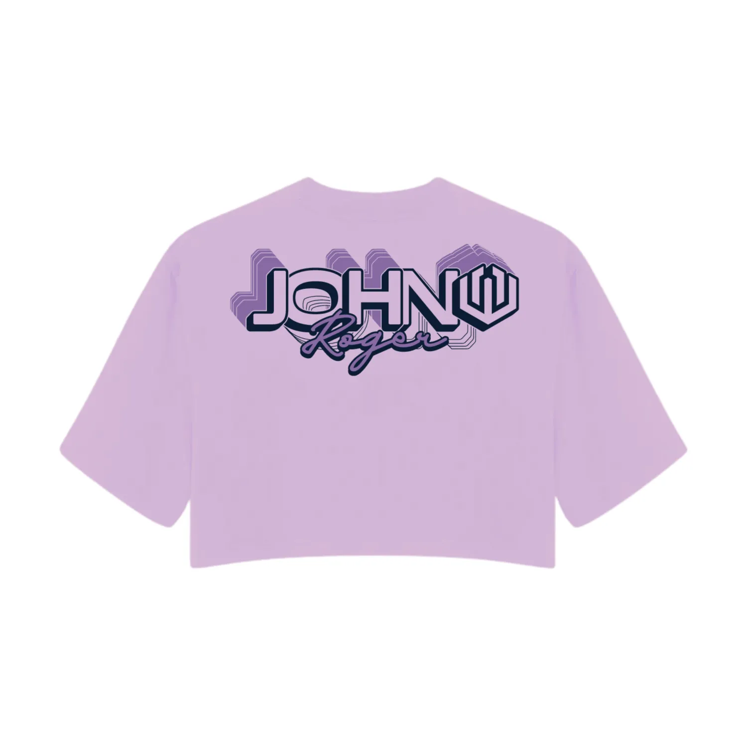 CROPPED OVERSIZED 3D TYPOGRAPHY JOHN ROGER - ROSA