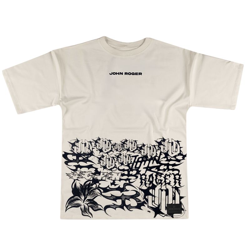 CAMISETA MALHÃO OVERSIZED TRIBOL - OFF WHITE