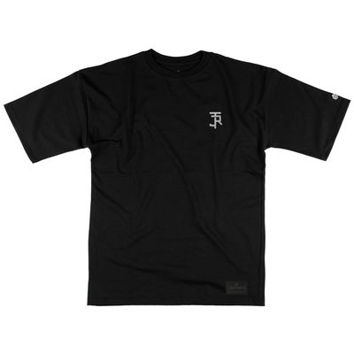 CAMISETA MALHÃO REGULAR LOGO JOHN ROGER - PRETO