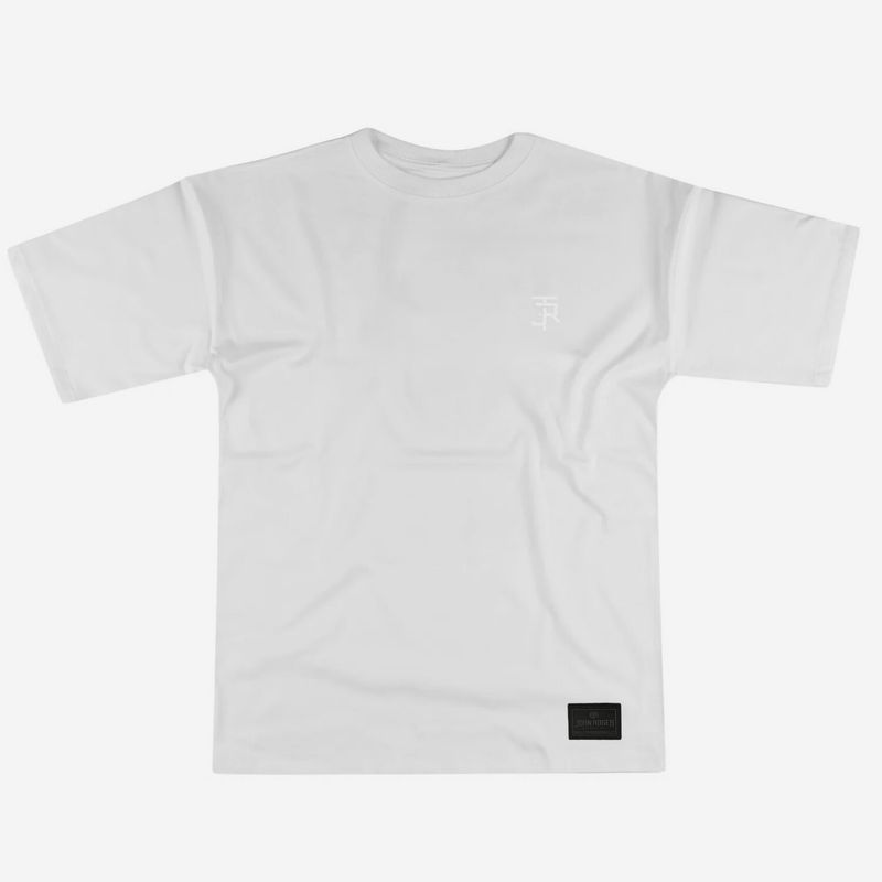 CAMISETA MALHÃO REGULAR LOGO JOHN ROGER - BRANCO