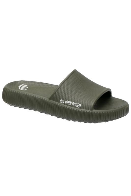 CHINELO SLIDE JOHN ROGER GUMMY - VERDE MILITAR
