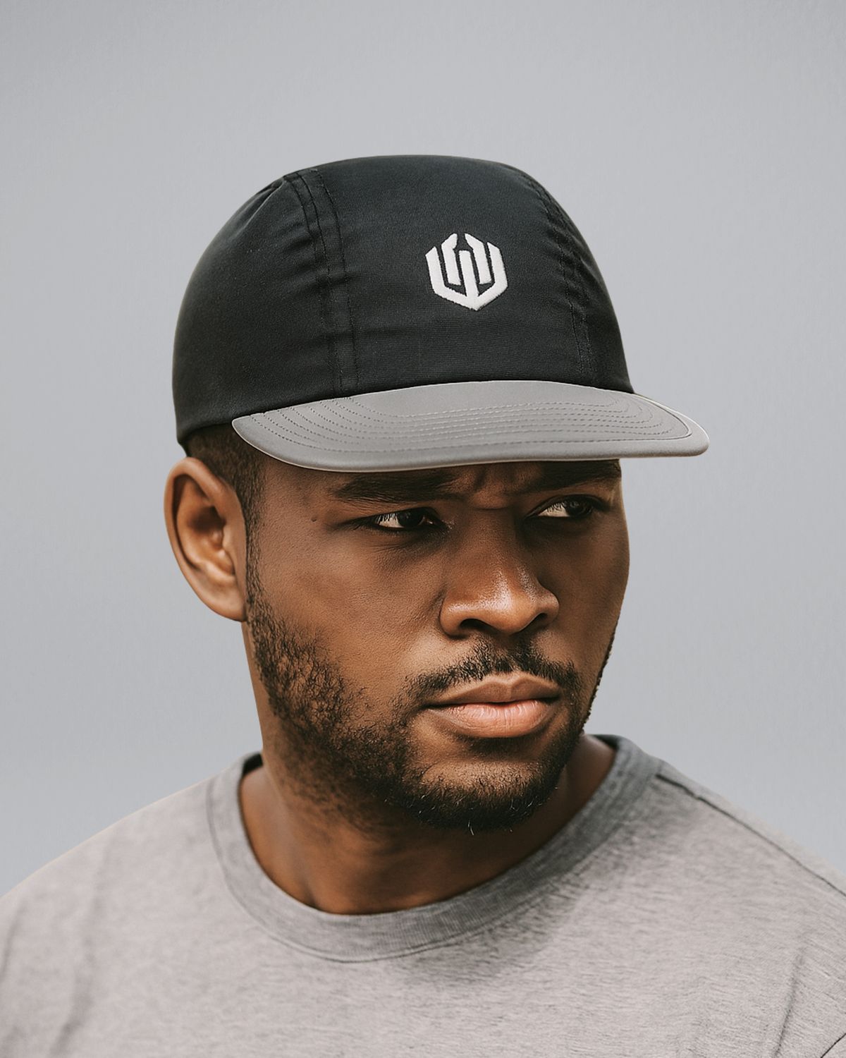 5 PANEL POLIESTER JOHN ROGER - PRETO/BRANCO