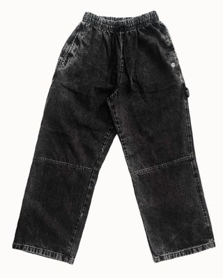 CALÇA JEANS CARPINTEIRA JOHN ROGER - BLACK MARMORIZADO