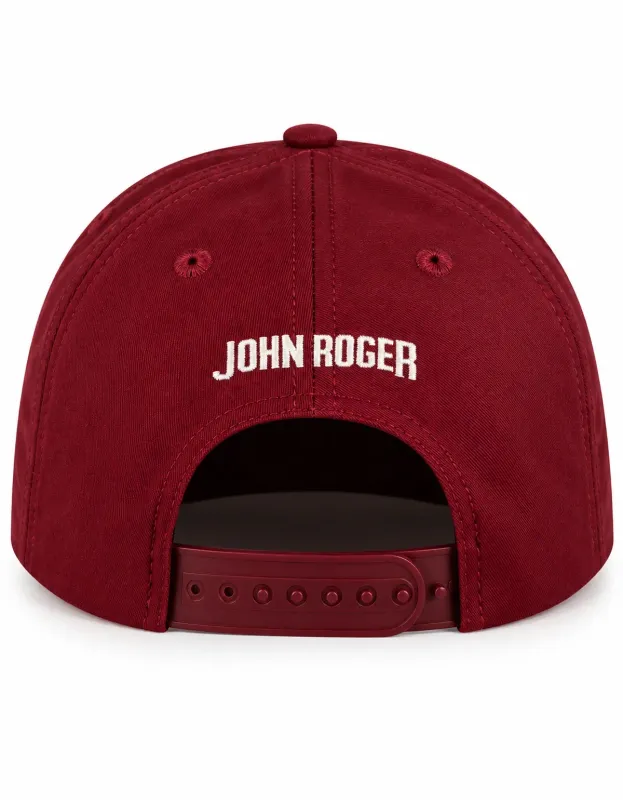 BONE SNAPBACK JOHN ROGER LOGO II - BORDO