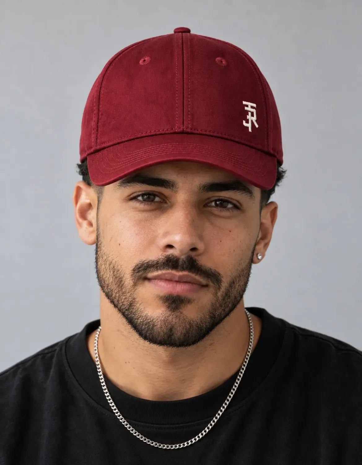 BONE SNAPBACK JOHN ROGER LOGO II - BORDO