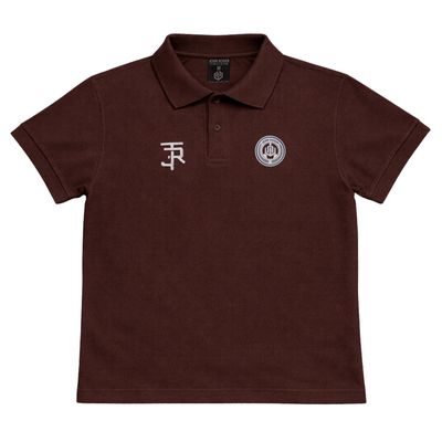 CAMISETA POLO PIQUET JOHN ROGER - MARROM