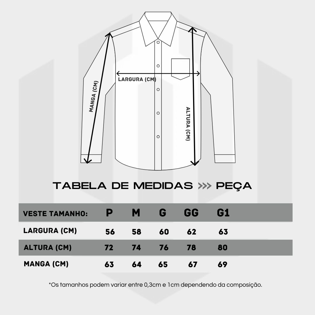 CAMISA MANGA LONGA SARJA OVERSIZED JOHN ROGER - LINHO
