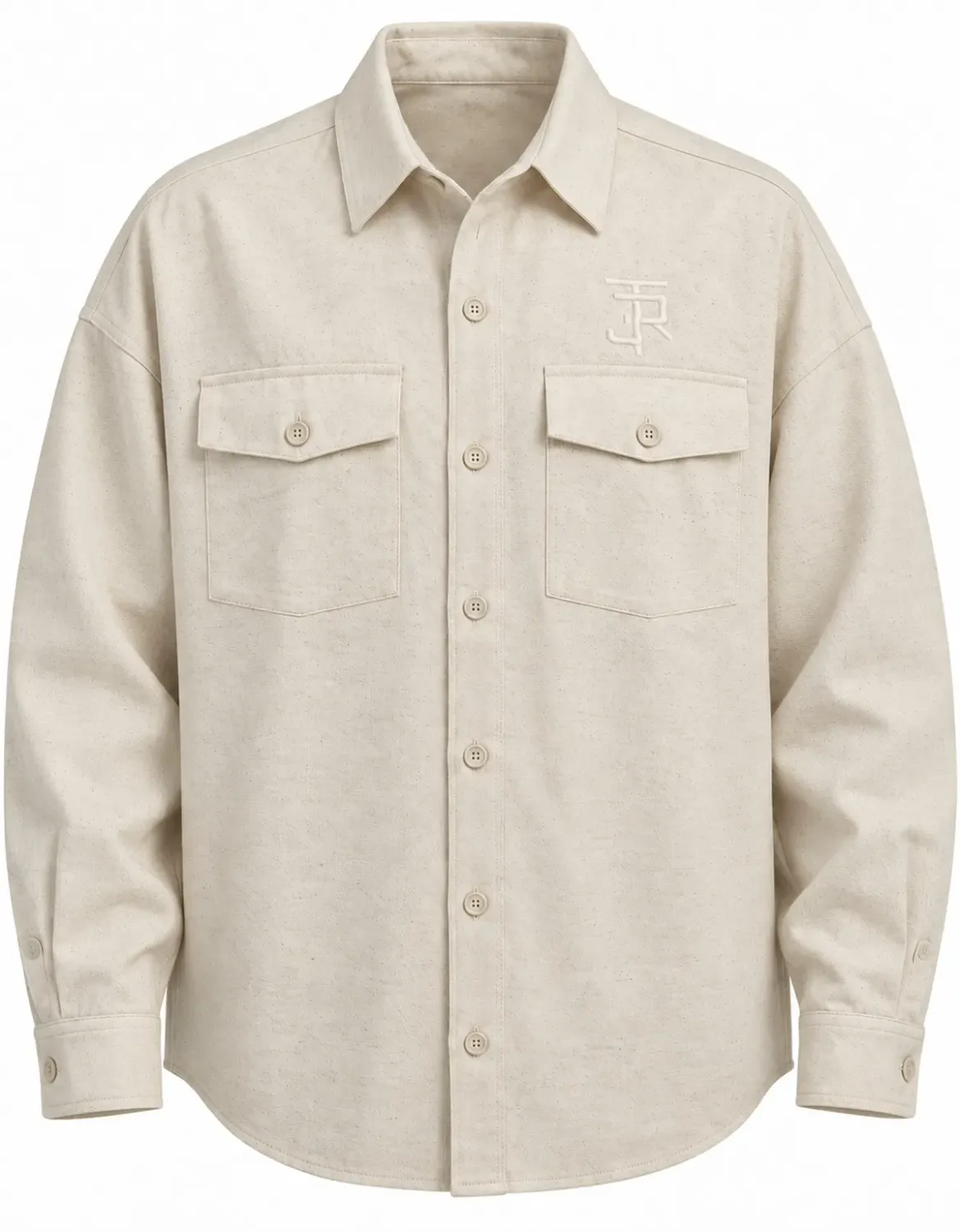 CAMISA MANGA LONGA SARJA OVERSIZED JOHN ROGER - LINHO