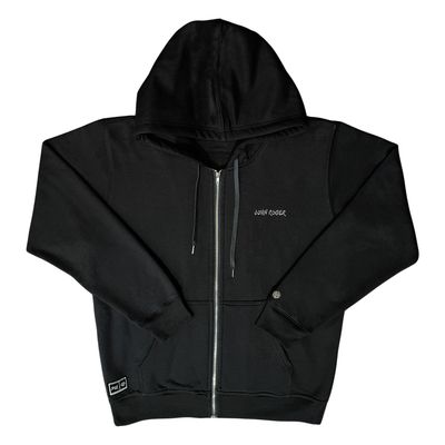 MOLETOM ZÍPER REGULAR BORDADO JOHN ROGER - PRETO