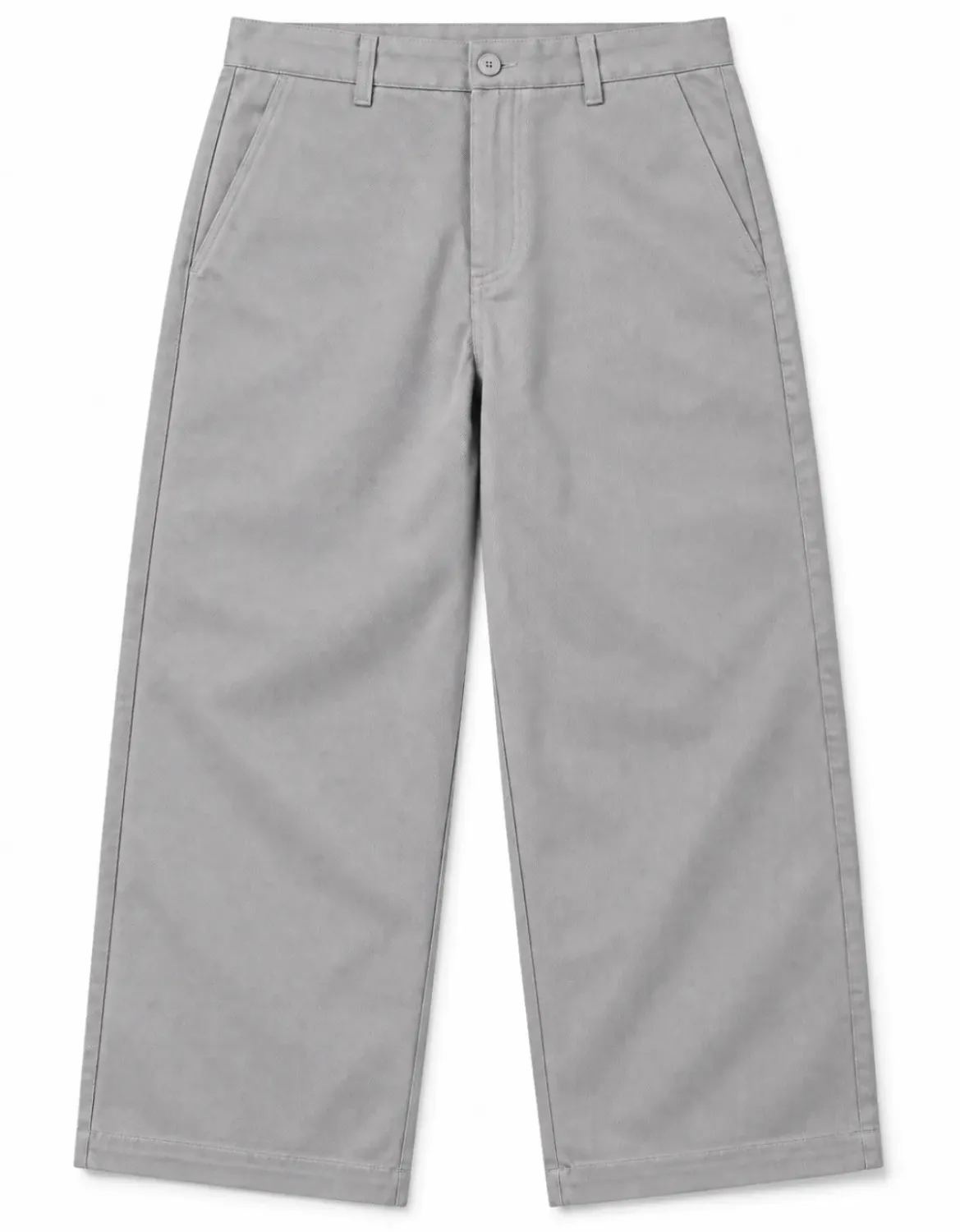 CALÇA SARJA  SOCIAL BAGGY - CINZA