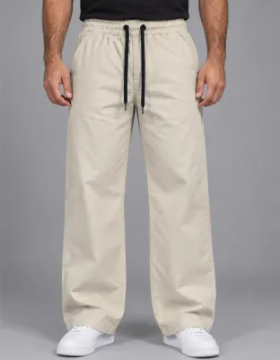 CALÇA ELASTICO SARJA STRETCH - AREIA