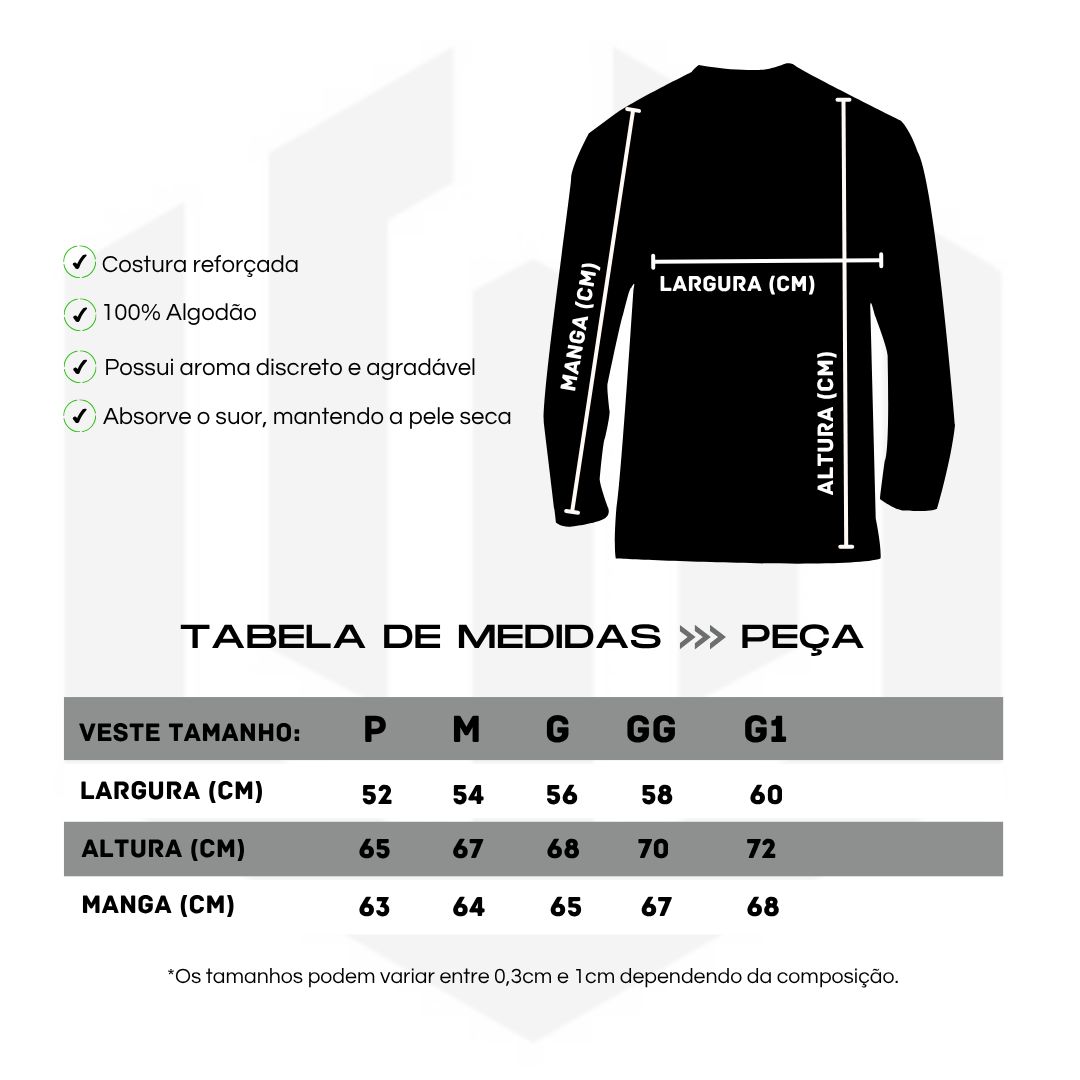 CAMISETA MALHÃO MANGA LONGA FIRE WORLD - OFF WHITE