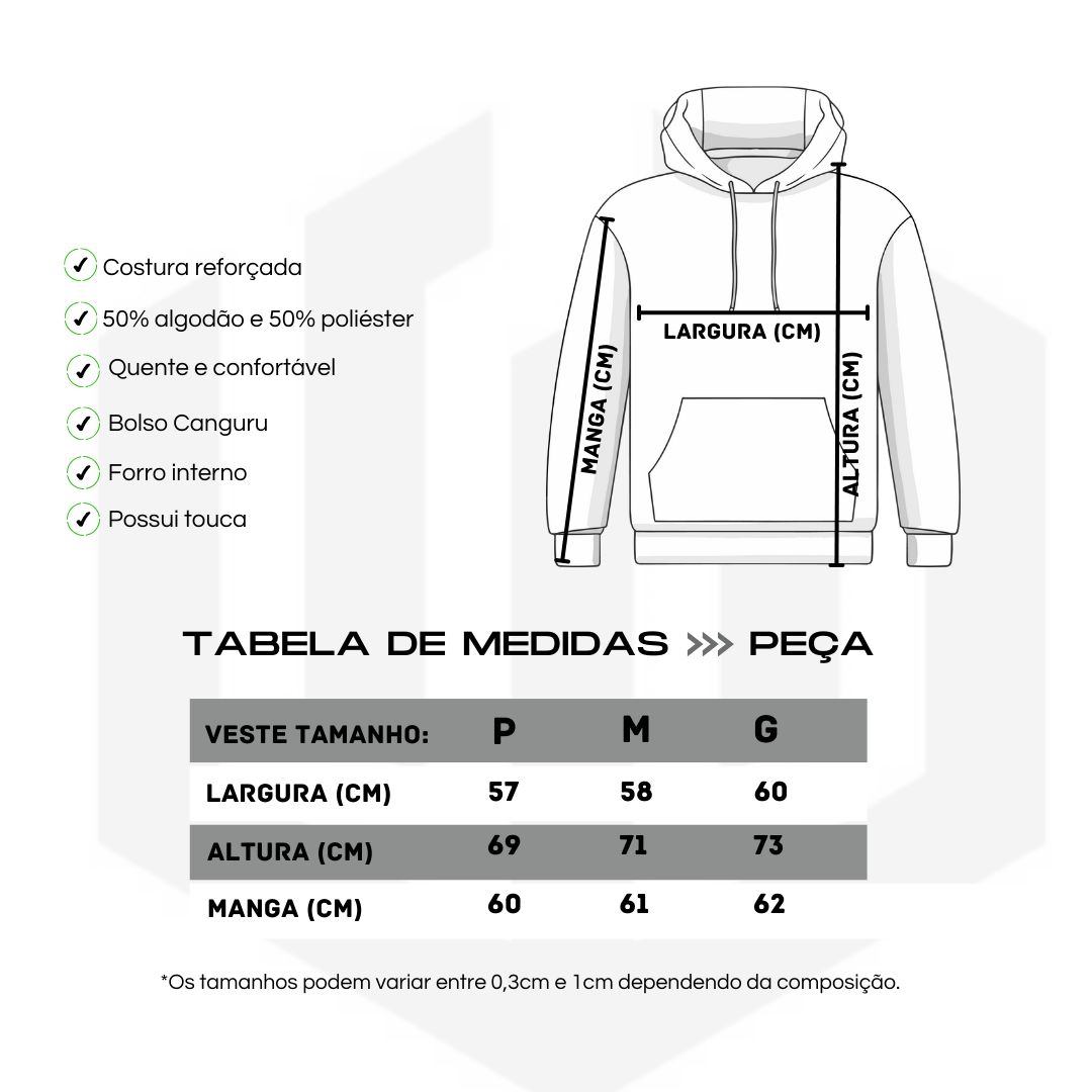 MOLETOM FEMININO CANGURU LOGO OFICIAL - ROSA