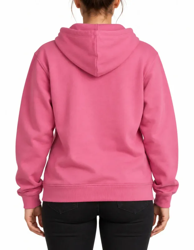 MOLETOM FEMININO CANGURU LOGO OFICIAL - ROSA