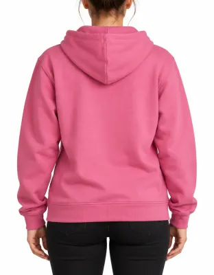 MOLETOM FEMININO CANGURU LOGO OFICIAL - ROSA
