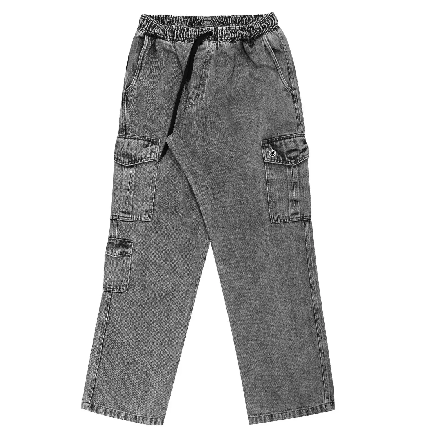CALÇA CARGO JEANS NEW POCKETS JOHN ROGER - BLACK MARMORIZADO