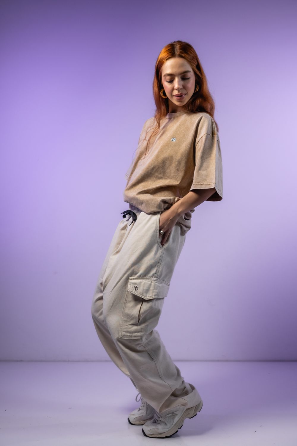 CALÇA CARGO LINHO NEW POCKETS JOHN ROGER - AREIA