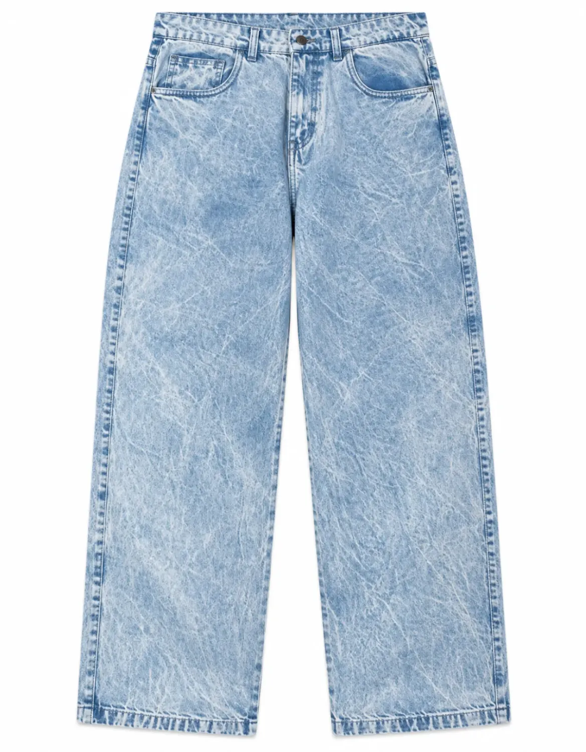 CALÇA JEANS COZ OVERSIZED JOHN ROGER - DELAVE MARMORIZADO