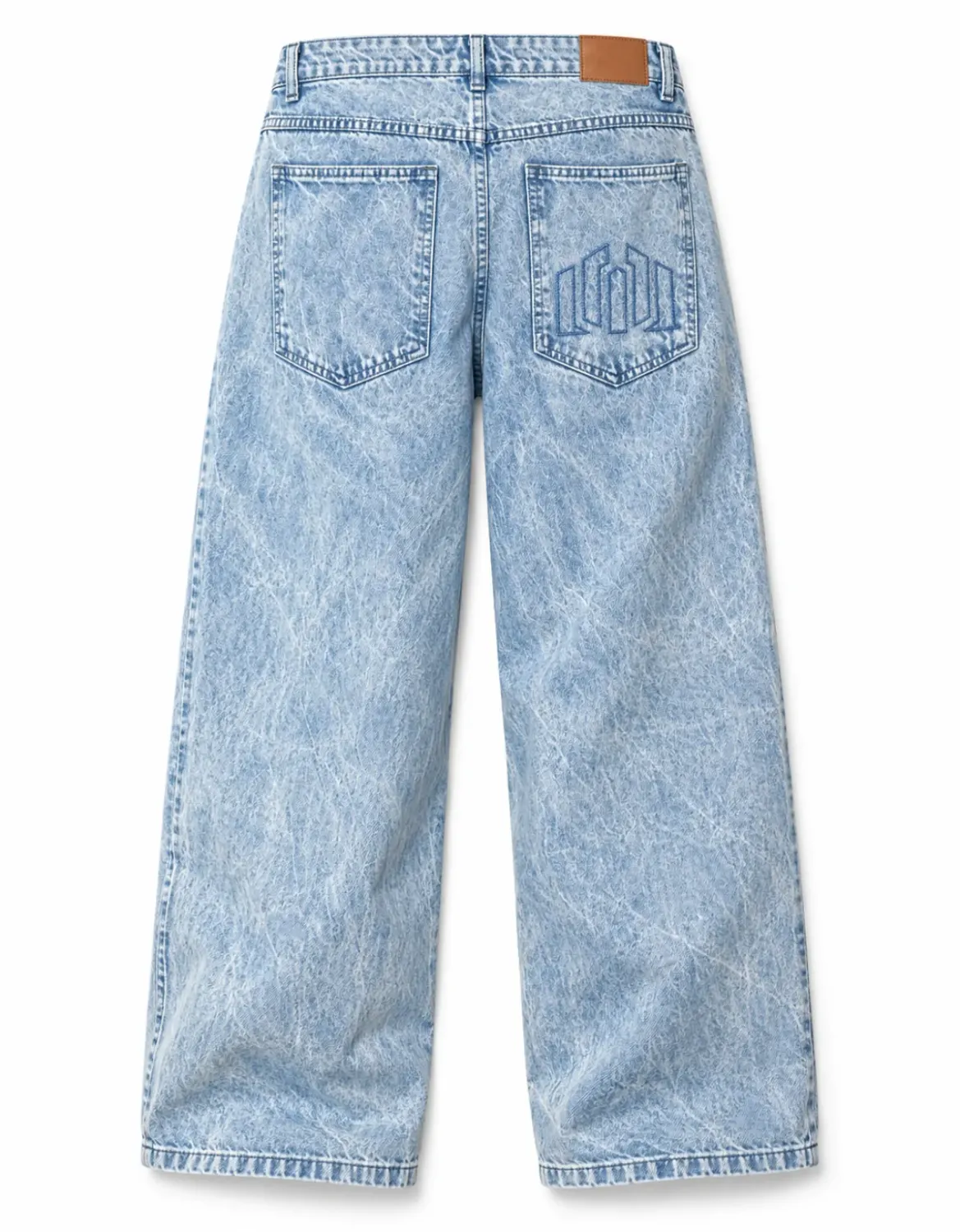 CALÇA JEANS COZ OVERSIZED JOHN ROGER - DELAVE MARMORIZADO
