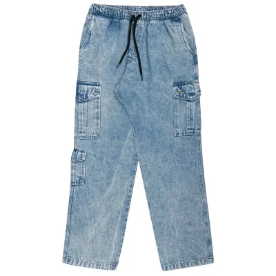 CALÇA CARGO JEANS NEW POCKETS JOHN ROGER - DELAVE MARMORIZADO