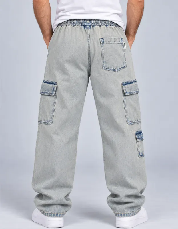 CALÇA CARGO JEANS NEW POCKETS JOHN ROGER - USED SUJINHO