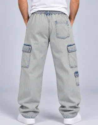 CALÇA CARGO JEANS NEW POCKETS JOHN ROGER - USED SUJINHO