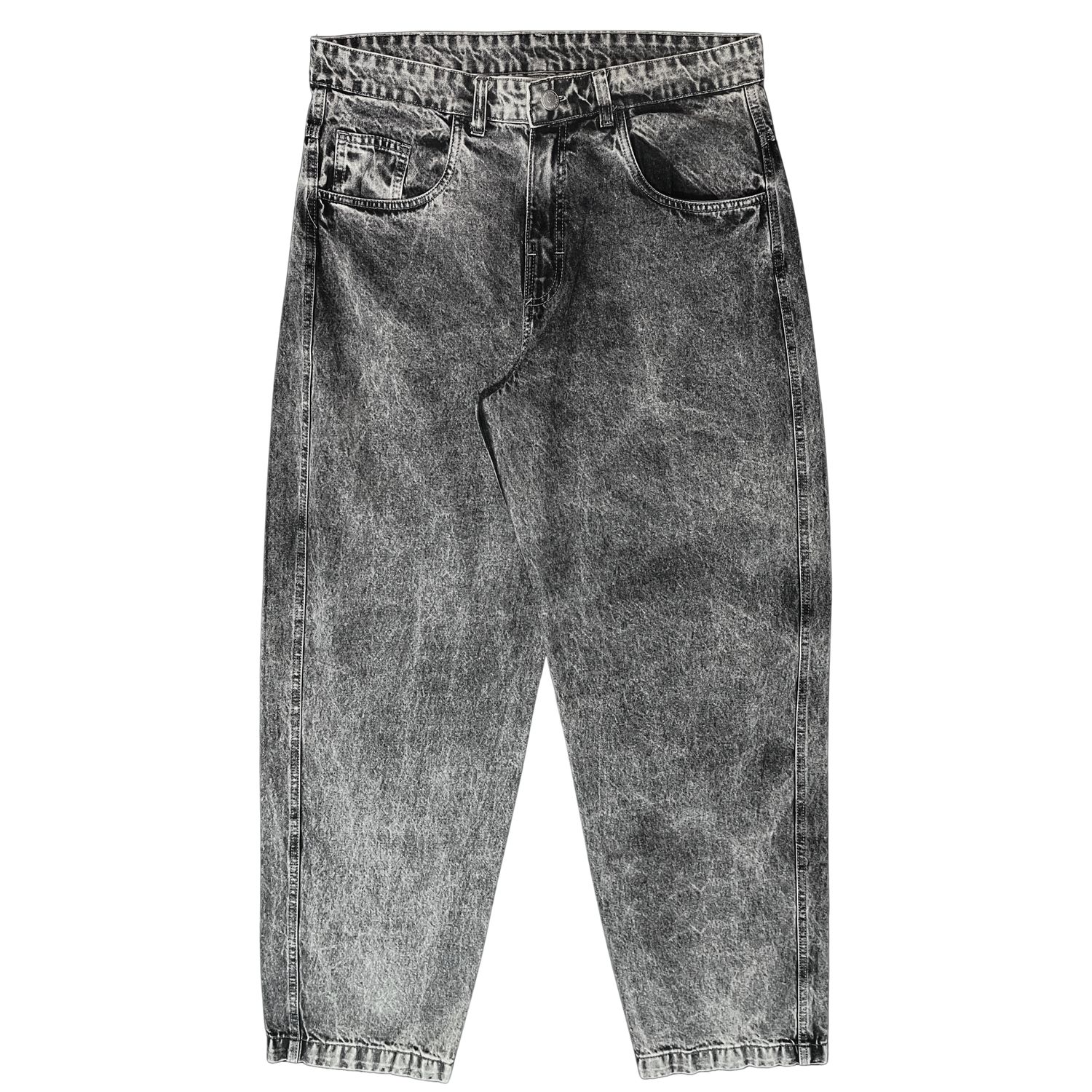 CALÇA BAGGY COZ JEANS JOHN ROGER - BLACK MARMORIZADO