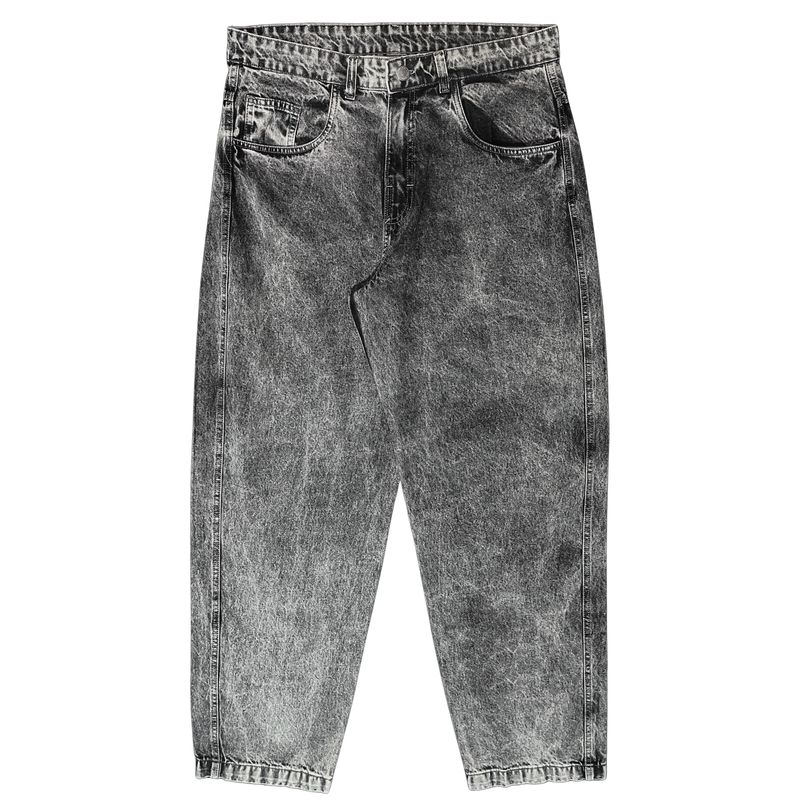 CALÇA JEANS COZ OVERSIZED JOHN ROGER - BLACK MARMORIZADO