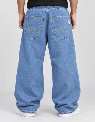 CALÇA BAGGY ELASTICO JEANS JOHN ROGER - DELAVE DESTROYED