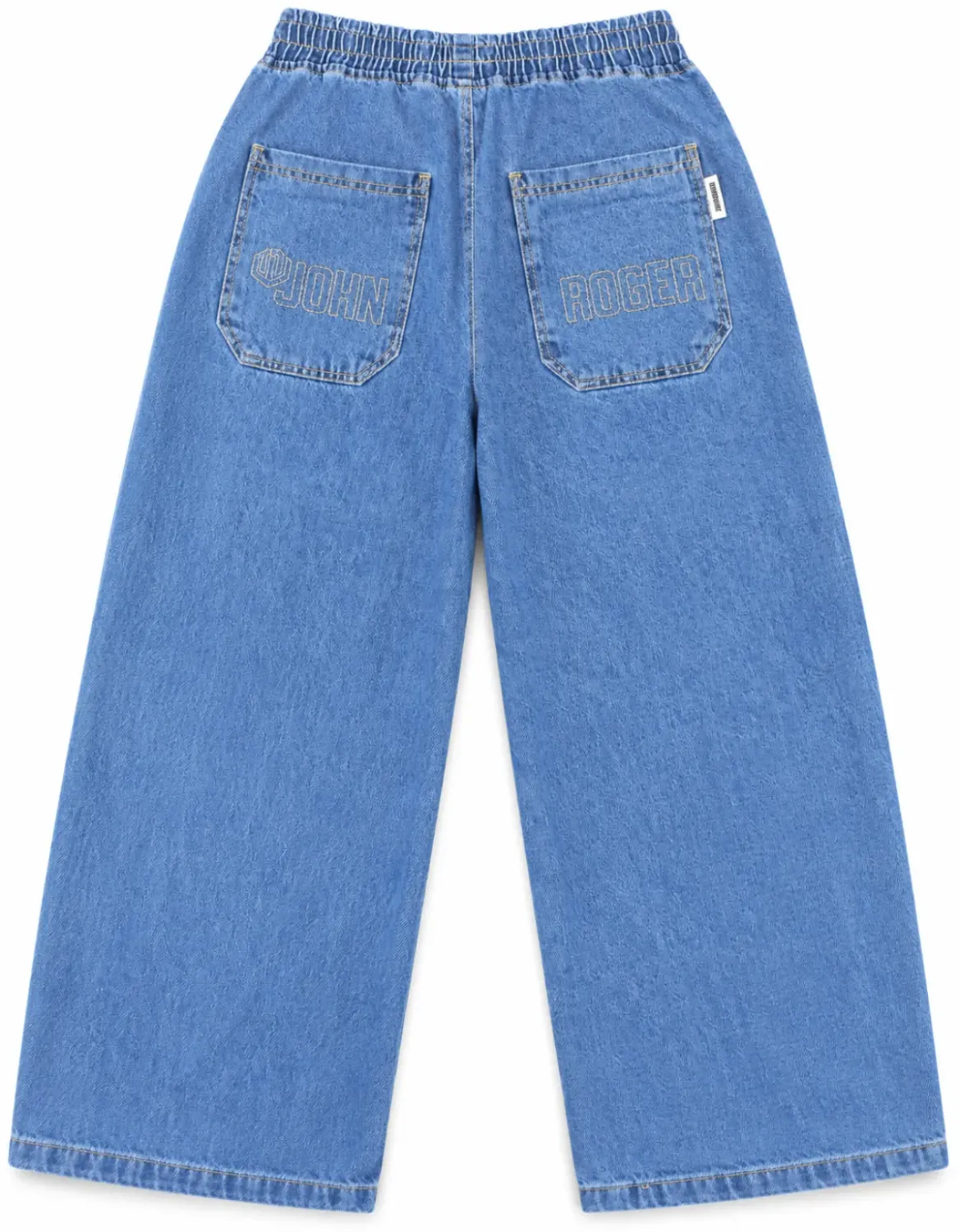 CALÇA BAGGY ELASTICO JEANS JOHN ROGER - DELAVE DESTROYED