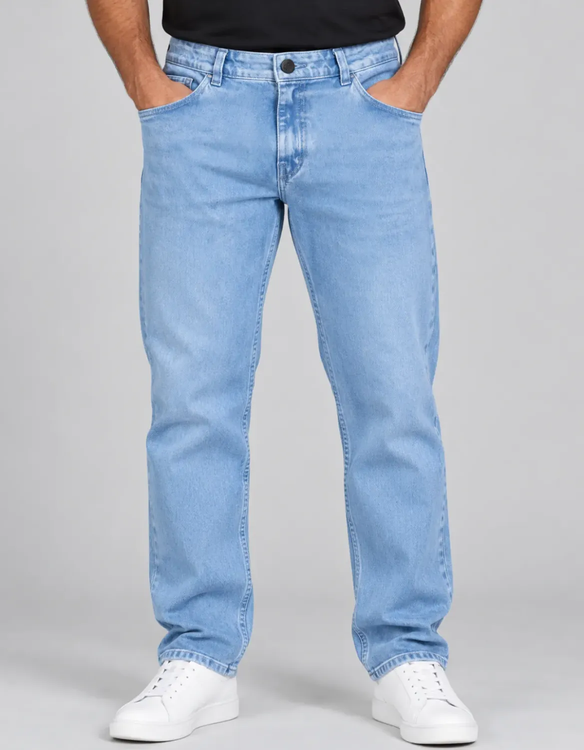 CALÇA REGULAR JEANS STRETCH JOHN ROGER - DELAVE
