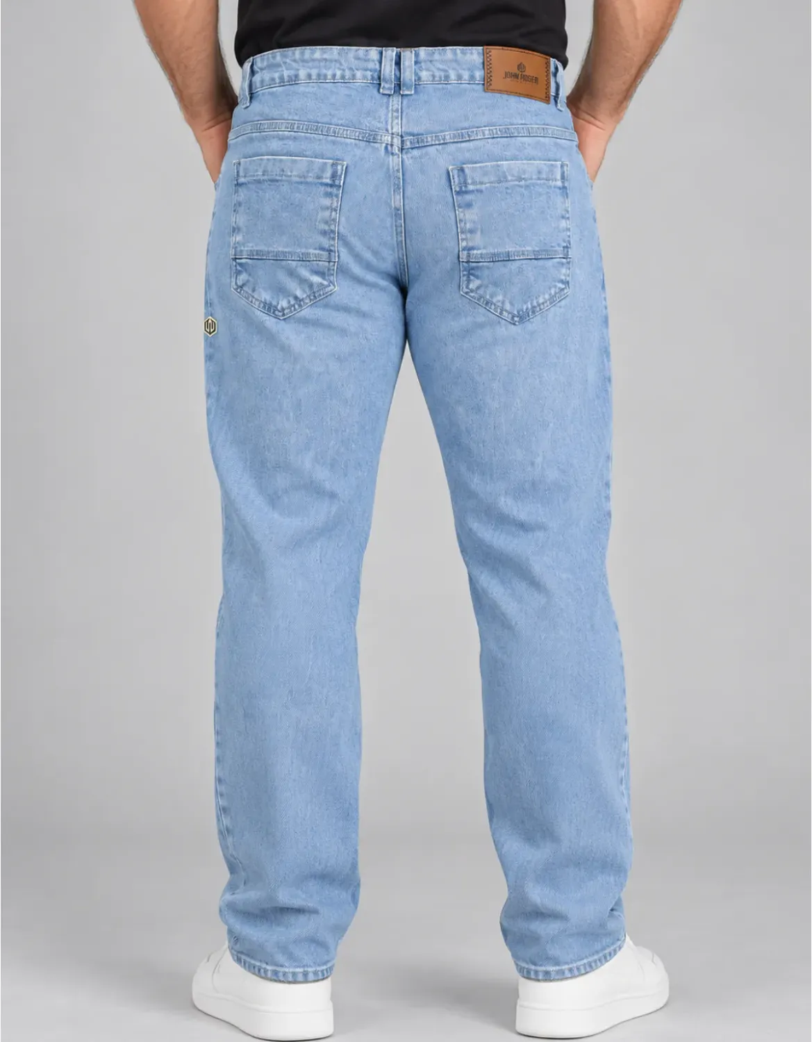 CALÇA REGULAR JEANS STRETCH JOHN ROGER - DELAVE