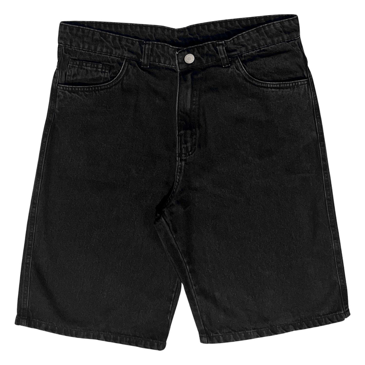 BERMUDA JORTS JEANS BORDADO JOHN ROGER - BLACK STONED