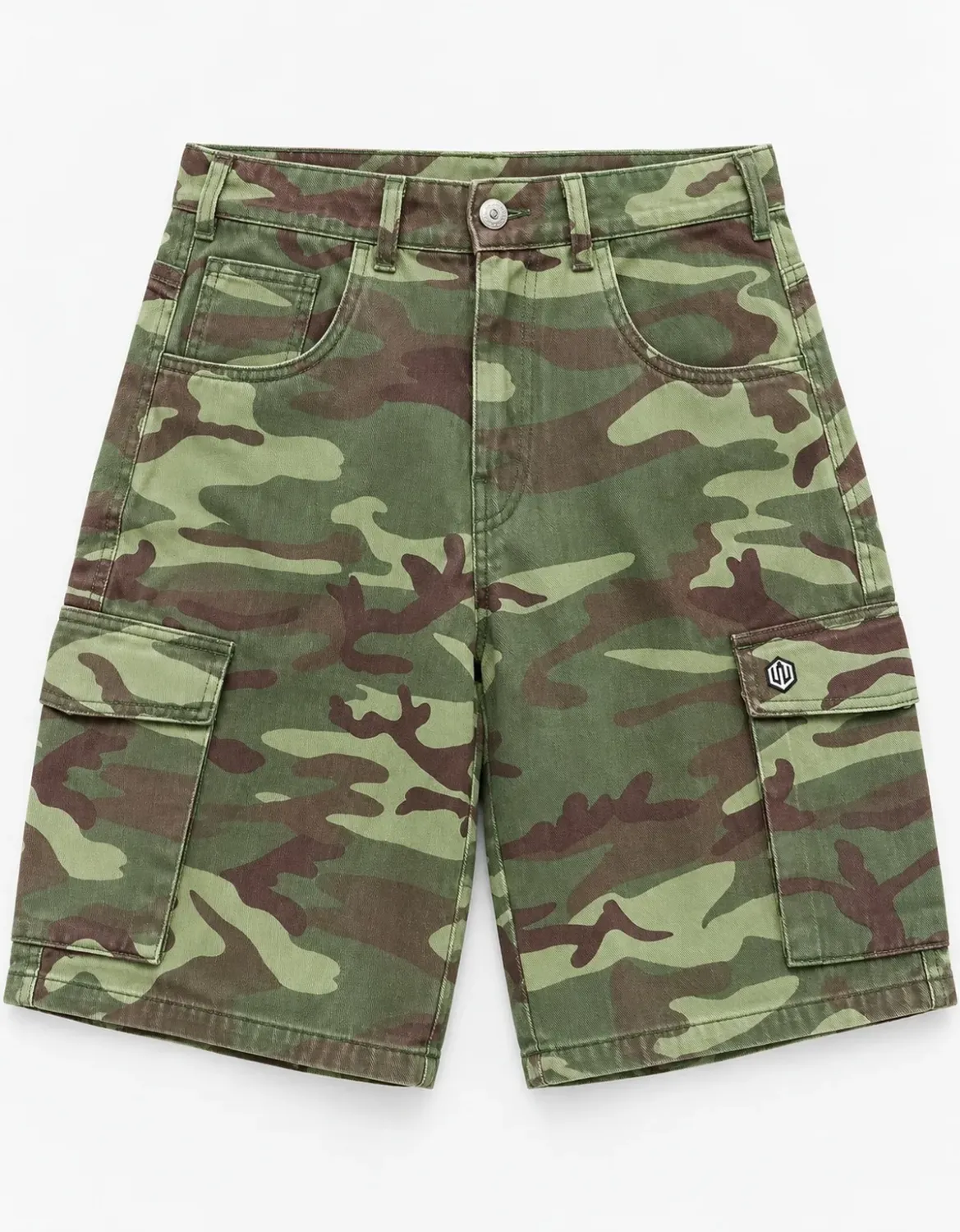 BERMUDA BAGGY CARGO SARJA JOHN ROGER - CAMUFLADO