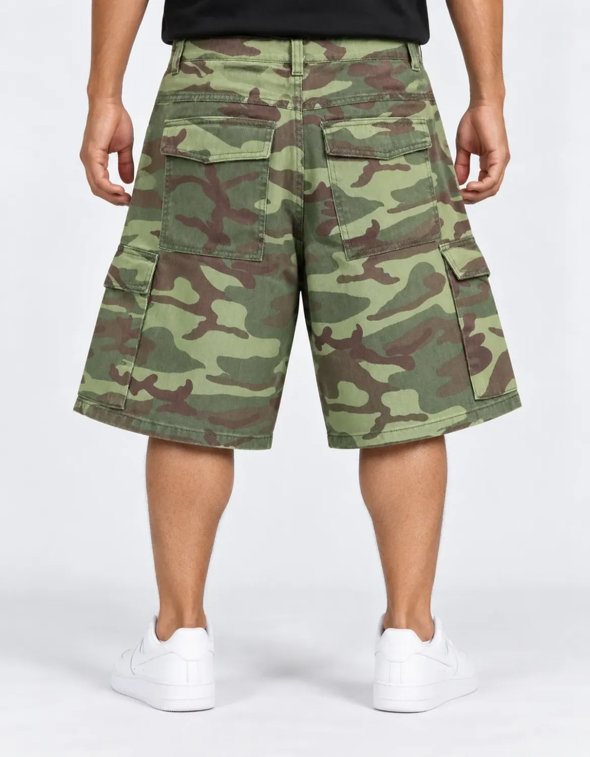 BERMUDA BAGGY CARGO SARJA JOHN ROGER - CAMUFLADO