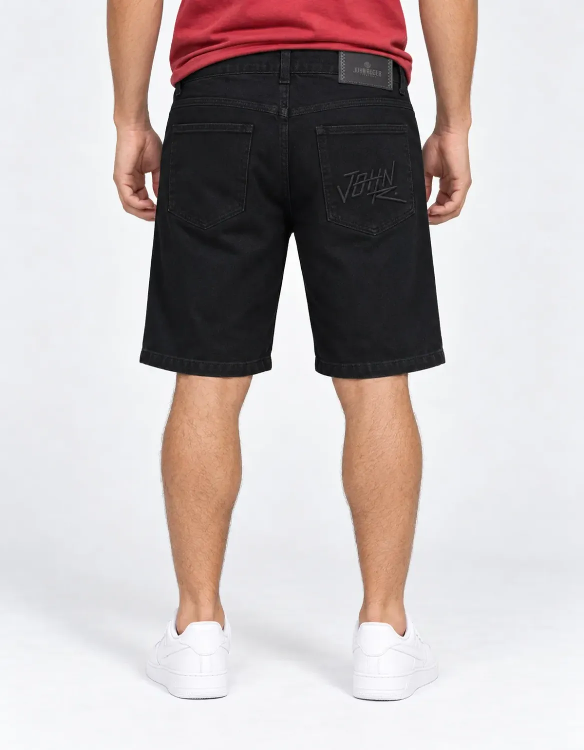 BERMUDA SARJA COZ 5 POCKETS JOHN ROGER - PRETO