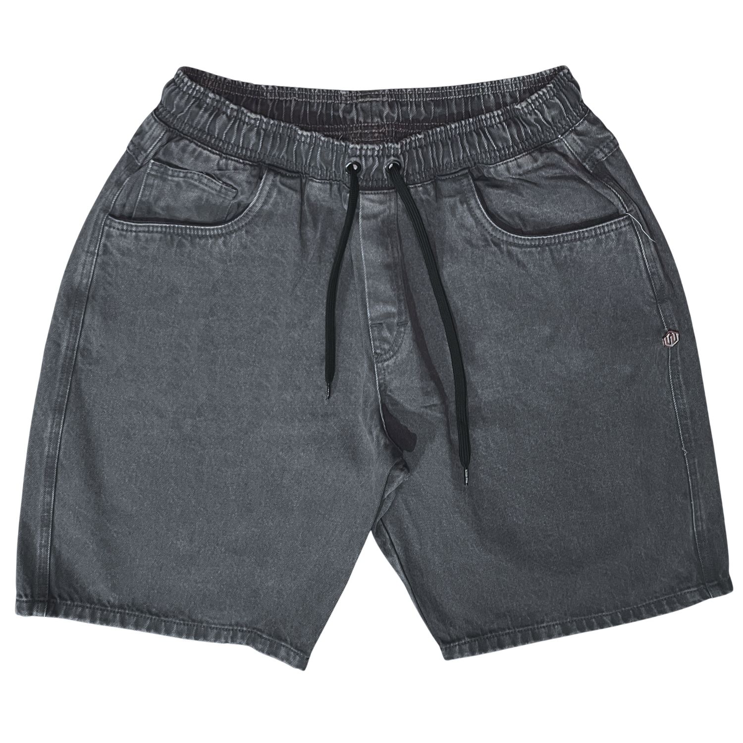 BERMUDA BAGGY JEANS JOHN ROGER - CINZA STONED