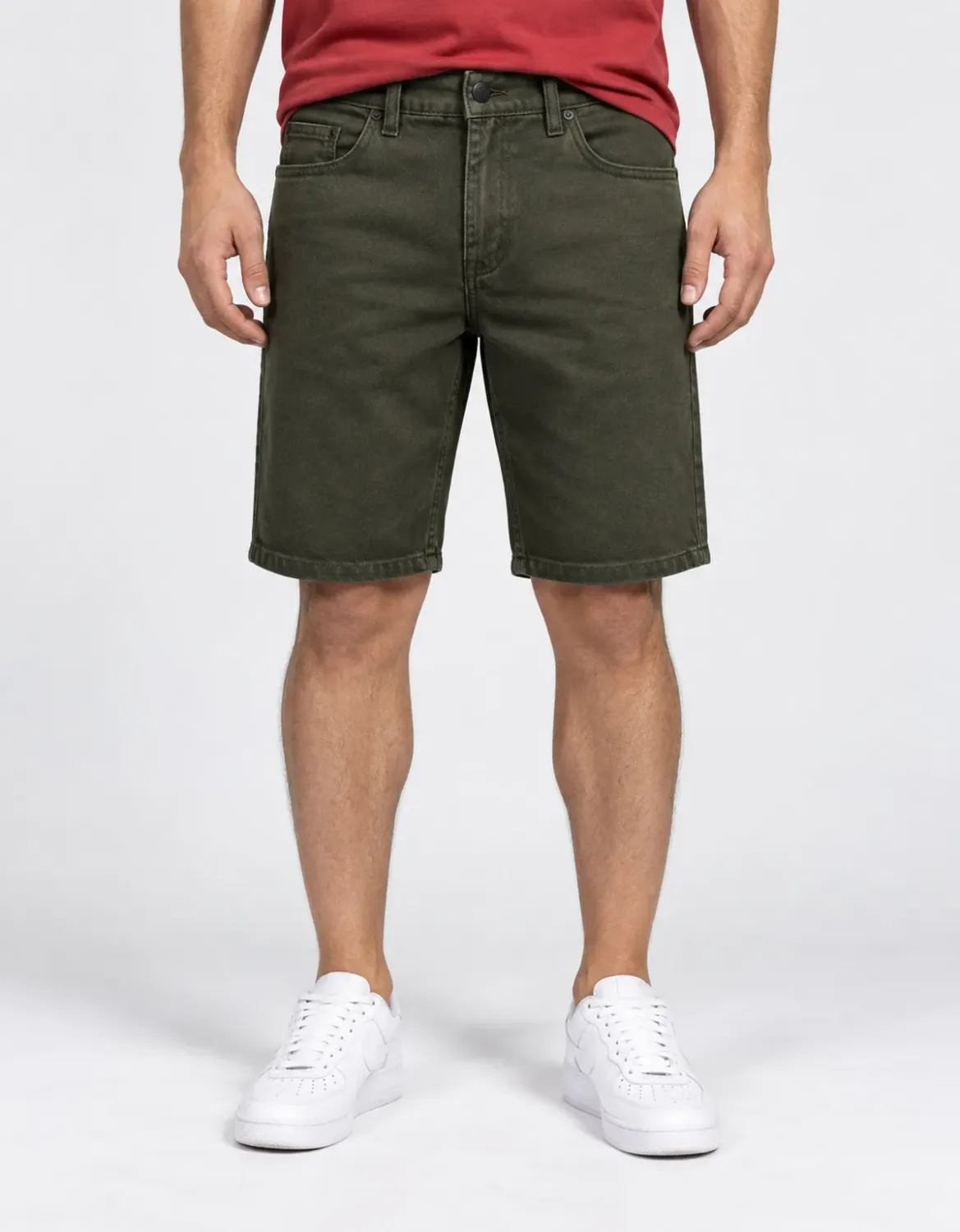 BERMUDA SARJA COZ 5 POCKETS JOHN ROGER - VERDE MILITAR