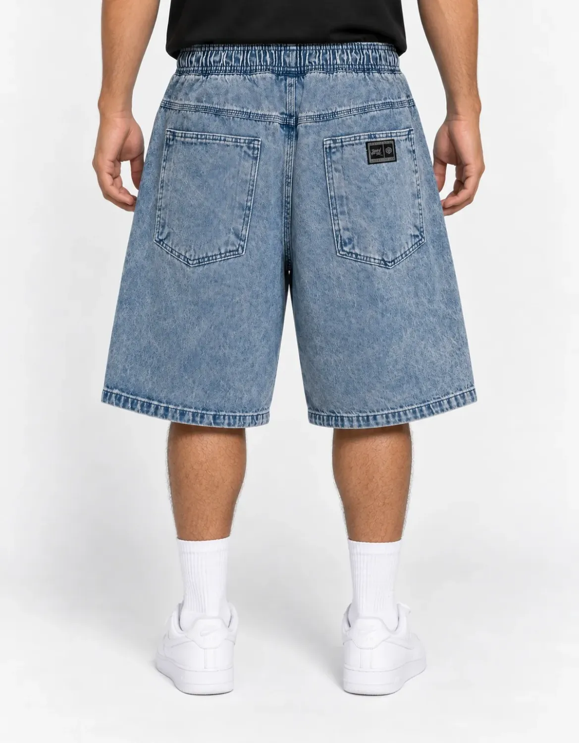 BERMUDA JEANS 5 POCKETS OVER ELASTICO JOHN ROGER - DELAVE MARMORE