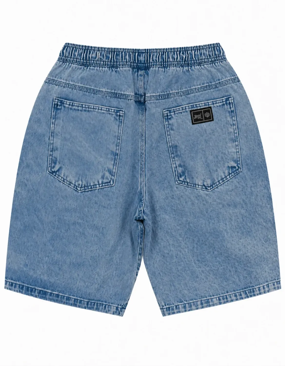 BERMUDA JEANS 5 POCKETS OVER ELASTICO JOHN ROGER - DELAVE MARMORE