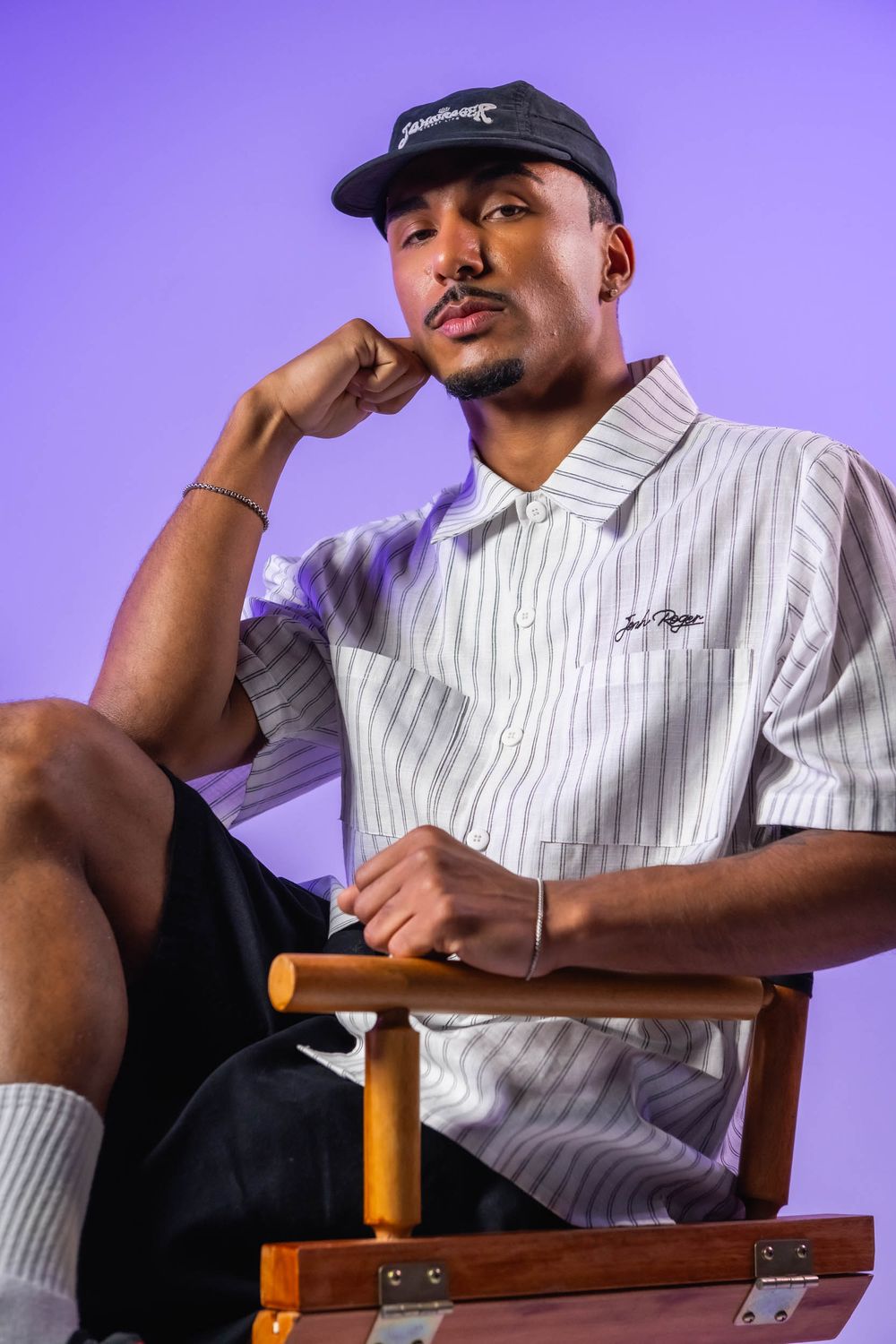 CAMISA OVER TRICOLINE JOHN ROGER - BRANCO