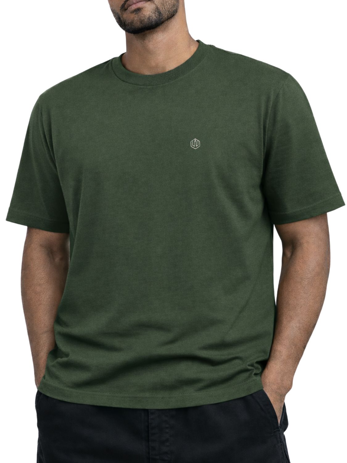 CAMISETA STRETCH PATCH JOHN ROGER - VERDE