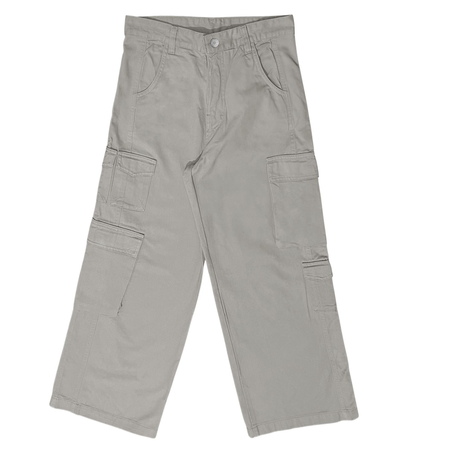 CALÇA FEMININA WIDE LEG CARGO JOHN ROGER - OFF WHITE