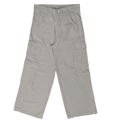 CALÇA FEMININA WIDE LEG CARGO JOHN ROGER - OFF WHITE