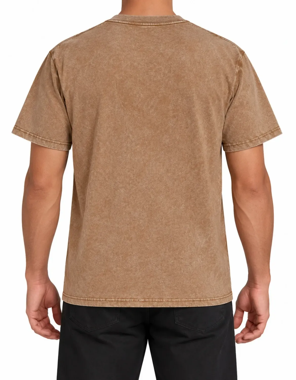 CAMISETA MARMORIZADA IMPORTADA - OCRE