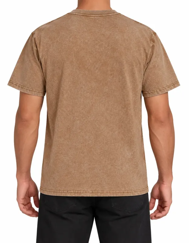 CAMISETA MARMORIZADA IMPORTADA - OCRE